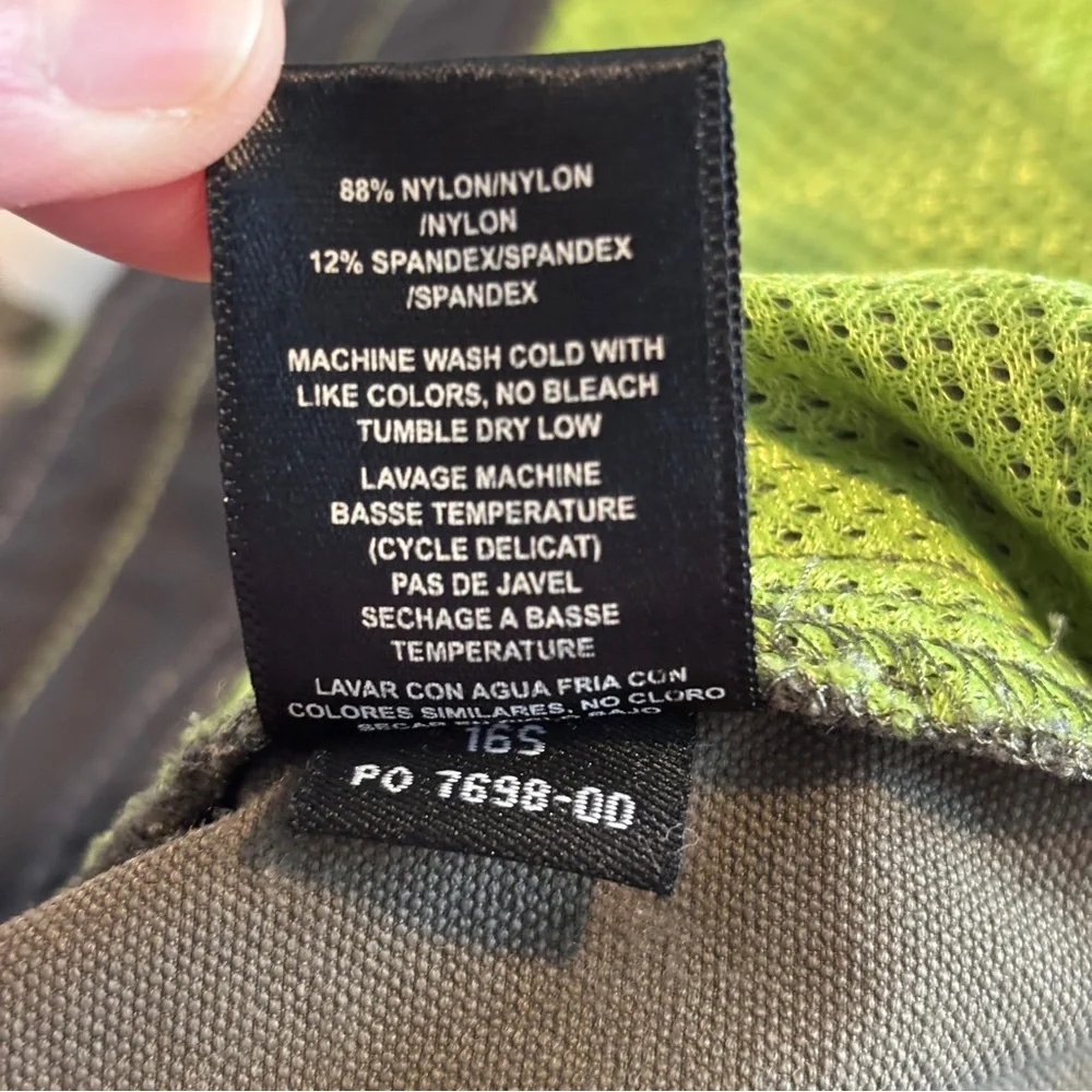 KUHL womens green Anika Convertible Soft-Shell Pants zip‎ off to shorts size 14 - Picture 13 of 13